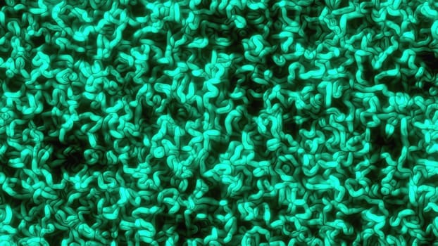 Abstract glass worms. Computer generated 3d render