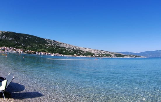 Crystal clear water for a perfect beach holiday,like here in the bay of Baska/island of Krk  Theme picture Croatia / Hrvatska / Croatia 2024