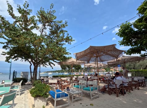 Beach scene in Manerba del Garada on Lake Garda  Travel Photography - Lake Garda / Lago di Garda / Italy / Italy / Italia