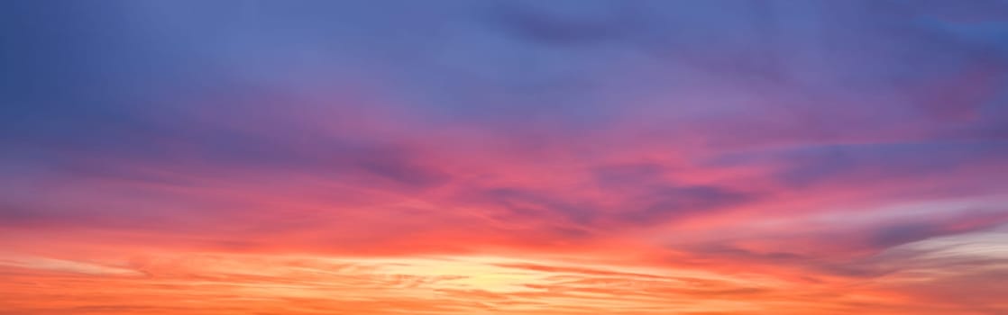 Beautiful dramatic scenic after sunset sky background after sunset