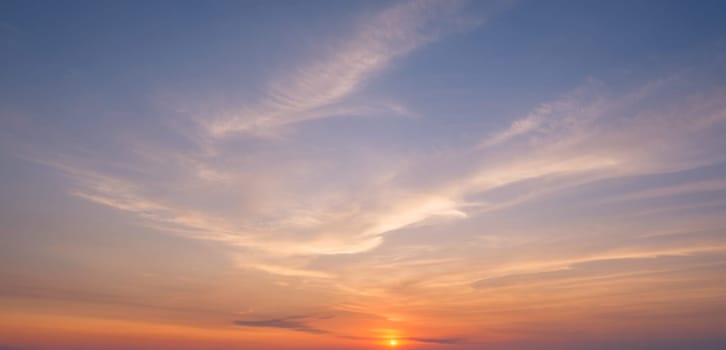 Beautiful dramatic scenic after sunset sky background after sunset