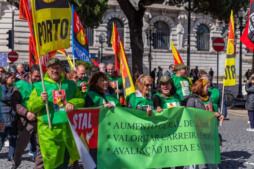 Porto, Portugal: May 1, 2024: Celebration and Protest of the May 1in Portugal, Labour Day, in Porto, Portugal