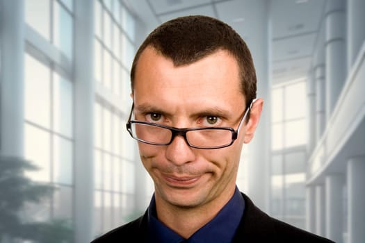 young business man portrait at the office