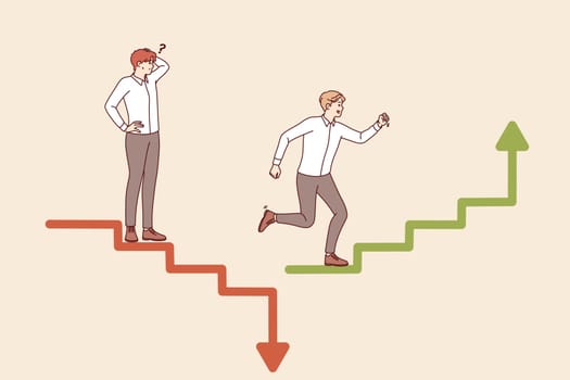 Business competition on investment exchange leads to loss of money or receipt of excess profits from competing men. Guy uses strategy to escape collapsing stock market during crisis.