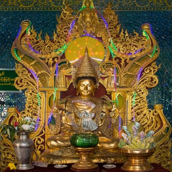 The Popa Taungkalat (Taung Kalat) Shrine, home to 37 Mahagiri Nats, or spirits. Mount Popa is an extinct volcano 1518m (4981 feet) above sea level, located in central Burma (Myanmar) in the Pegu Range.  Mount Popa is best known for the picturesque Popa Taungkalat monastery atop the outcrop.
