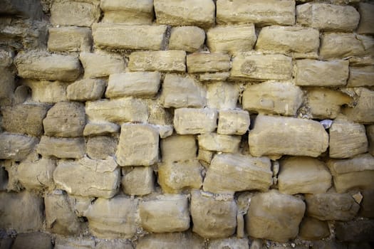 Detail of cladding and decoration on a wall outside