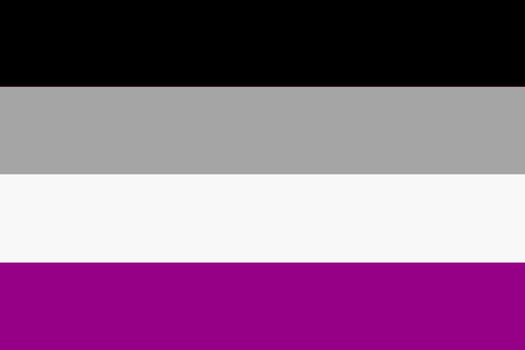 An Asexual Pride Flag background Illustration