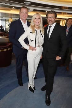 Christian Dunger, Marion Fedder, Gunnar Henke, Pressetermin Editors Brunch auf der Queen Anne, Hamburg, 02.07.2024