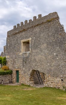 Detail of the ruined castle of Montemor-o-Velho, Portugal