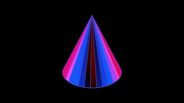3d colorful Pyramid. Computer generated render