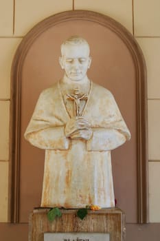 Statue of Blessed Aloysius Stepinac, basilica Assumption of the Virgin Mary in Marija Bistrica, Croatia
