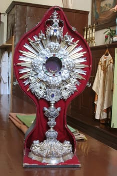 Monstrance in Saint Mark Church in Korcula, Korcula island, Croatia