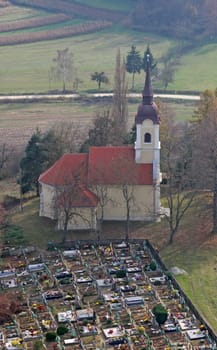 The parish church of Saint Margaret in Gornji Dubovec, Croatia