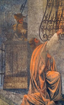 Fresco in the Saint Nicholas Church in Bistra, Croatia
