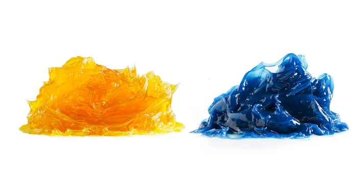 Grease isolated on white background, lithium machinery lubrication for automotive and industrial.
