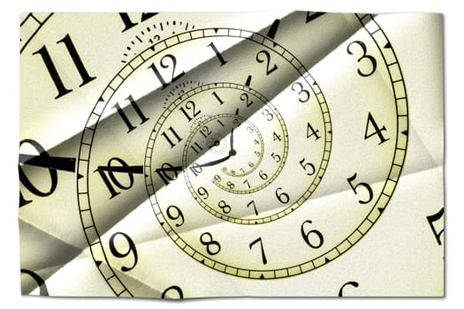 Creative image - hypnotic clock background. Concept of hypnosis, subconscious, suggestion.