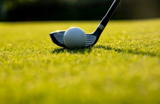 Sport and lifestyle, golf player playing in a golf club