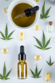 Marijuana plant with medical cannabis, cbd