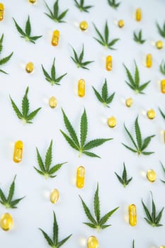 Cannabis leaf,marijuana isolated on white background