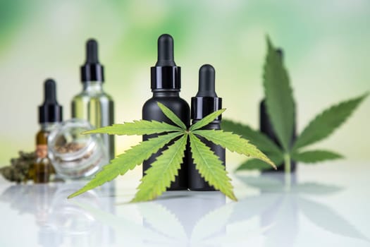 Hemp products. cannabis and hemp oil. hemp products