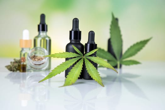 Hemp products. cannabis and hemp oil. hemp products