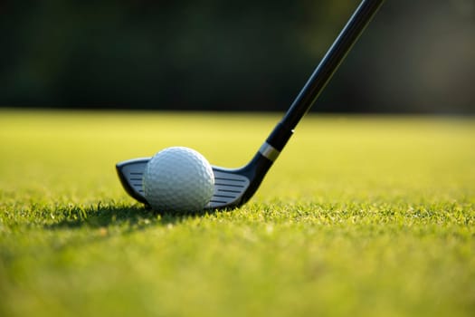 Sport and lifestyle, golf player playing in a golf club