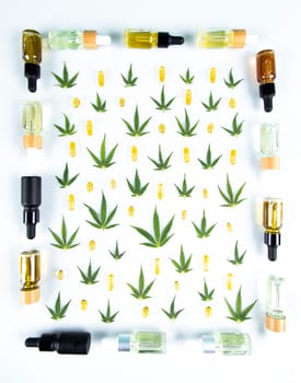 Cannabis leaf,marijuana isolated on white background