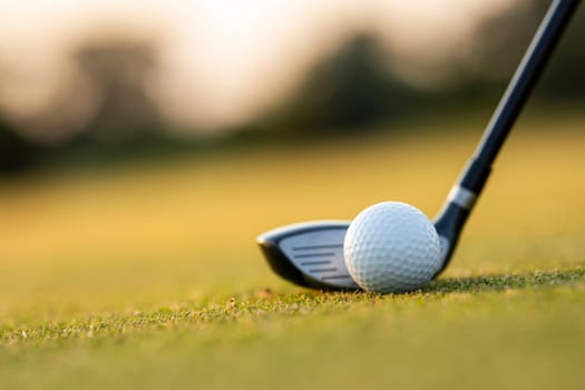 Sport and lifestyle, golf player playing in a golf club