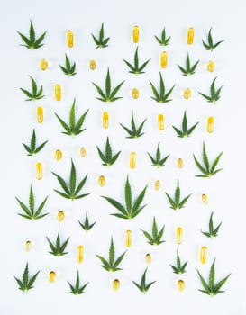 Cannabis leaf,marijuana isolated on white background