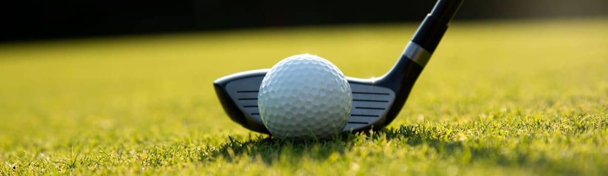 Sport and lifestyle, golf player playing in a golf club