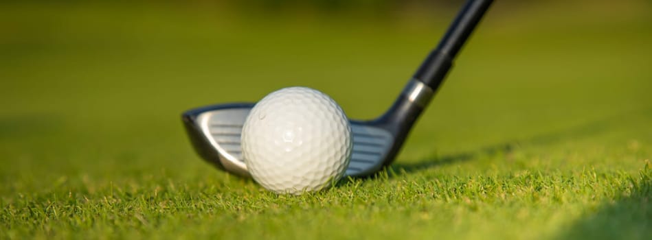 Sport and lifestyle, golf player playing in a golf club
