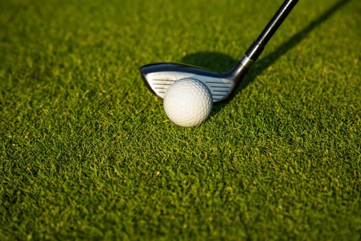 Sport and lifestyle, golf player playing in a golf club