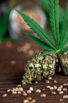 Cbd weed, Cannabis leaves and Top view of marijuana