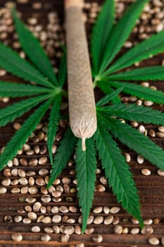 Blunt, cannabis and medical marijuana bud , cbd