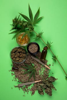 Cannabis and medical marijuana bud , cbd, blunt