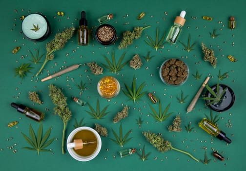 Cannabis and medical marijuana bud , cbd, blunt