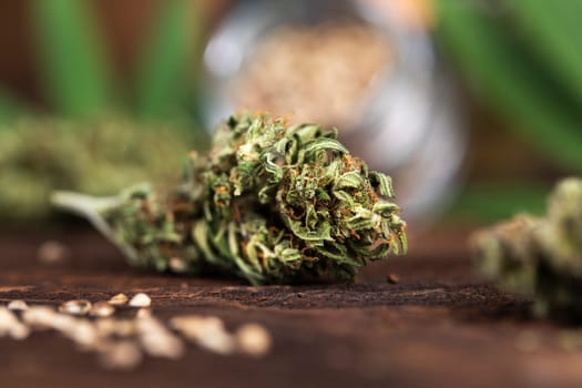 Cbd weed, Cannabis leaves and Top view of marijuana