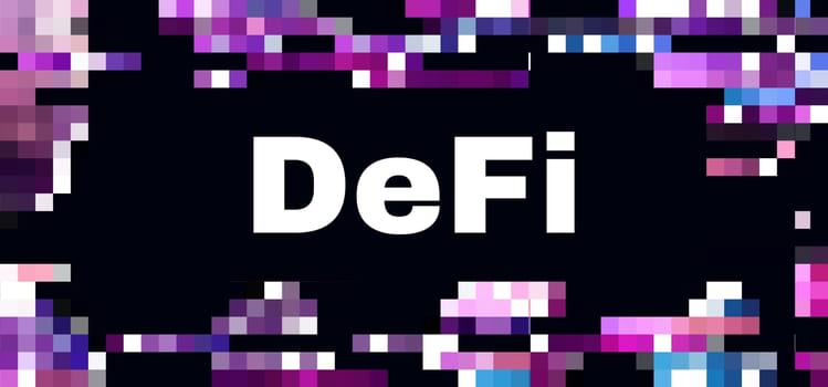DeFi Decentralized Finance banner for cryptocurrency