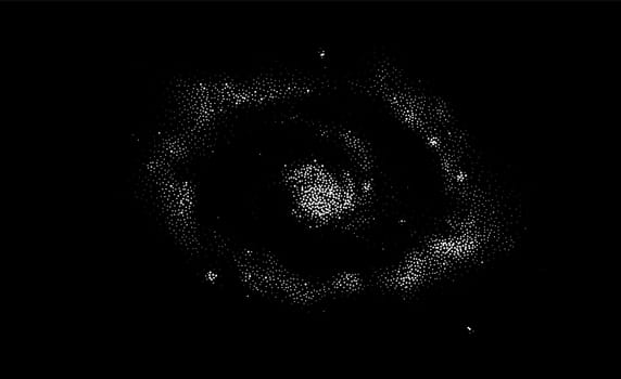 Galaxy vector background black and white