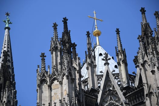 Cologne Cathedral is the third highest church in the world. The cathedral is located in the Archdiocese of Cologne and is built in the Gothic style. It is a World Heritage Site and a tourist attraction in Germany,Europe