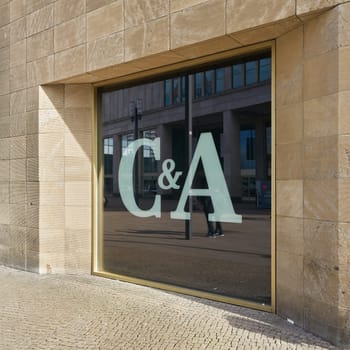 Shop window of the textile discounter C&A in the city center of Berlin in Germany