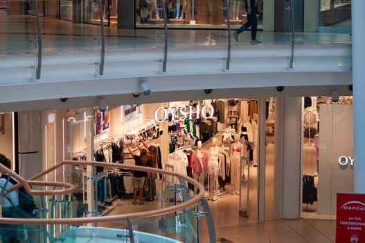 Rimini, Italy - June 25, 2024: Spanish brand Oysho. store with collections of sports and beachwear, underwear and nightwear, swimwear, shoes and accessories Oysho at Shopping Center le Befane at Rimini, Italy