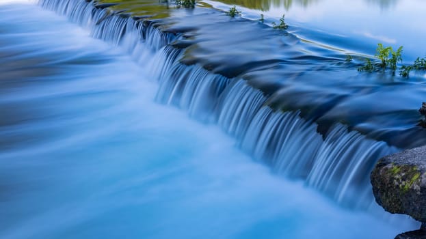 River waterfall in Adafufe, Cavado river, Braga. Portugal