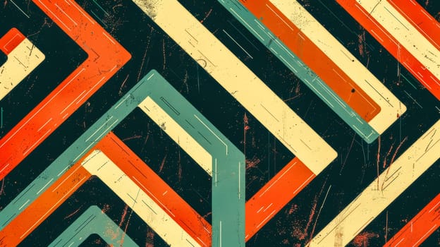 Seamless pattern with grunge texture forming a retro style design, ideal for backgrounds, apparel, branding and packaging