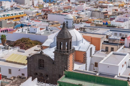 Gran Canaria, Spain: March 21, 2024: View on Las Palmas, capital of Gran Canaria, Canary Islands, Spain