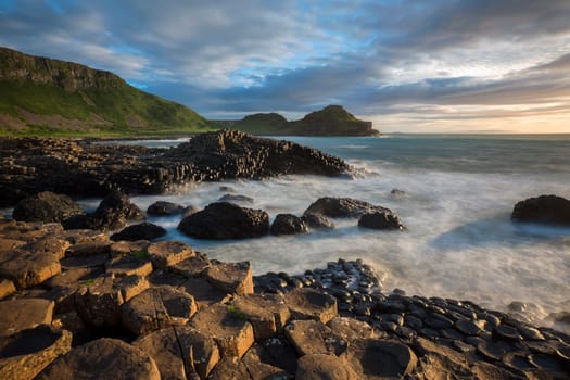 The Giants Causeway in County Antrim in Northern Ireland. UNESCO World Heritage Site.