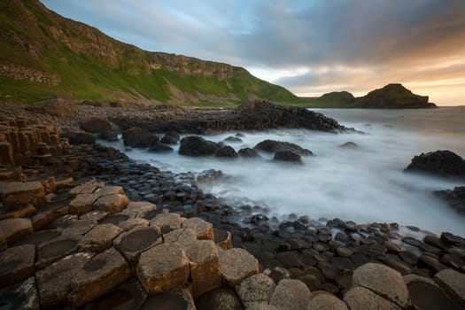 The Giants Causeway in County Antrim in Northern Ireland. UNESCO World Heritage Site.