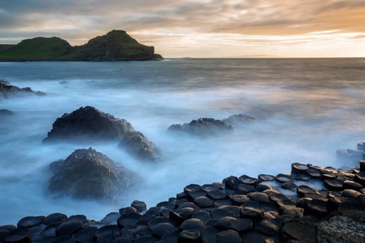 The Giants Causeway in County Antrim in Northern Ireland. UNESCO World Heritage Site.