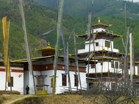 Thimphu Dzong in the Kingdom of Bhutan.
