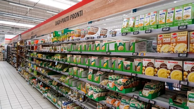 Rimini, Italy - June 25, 2024: CONAD City store or Shopping Center, Conad as National Retail Consortium is the first large-scale distribution group in Italy